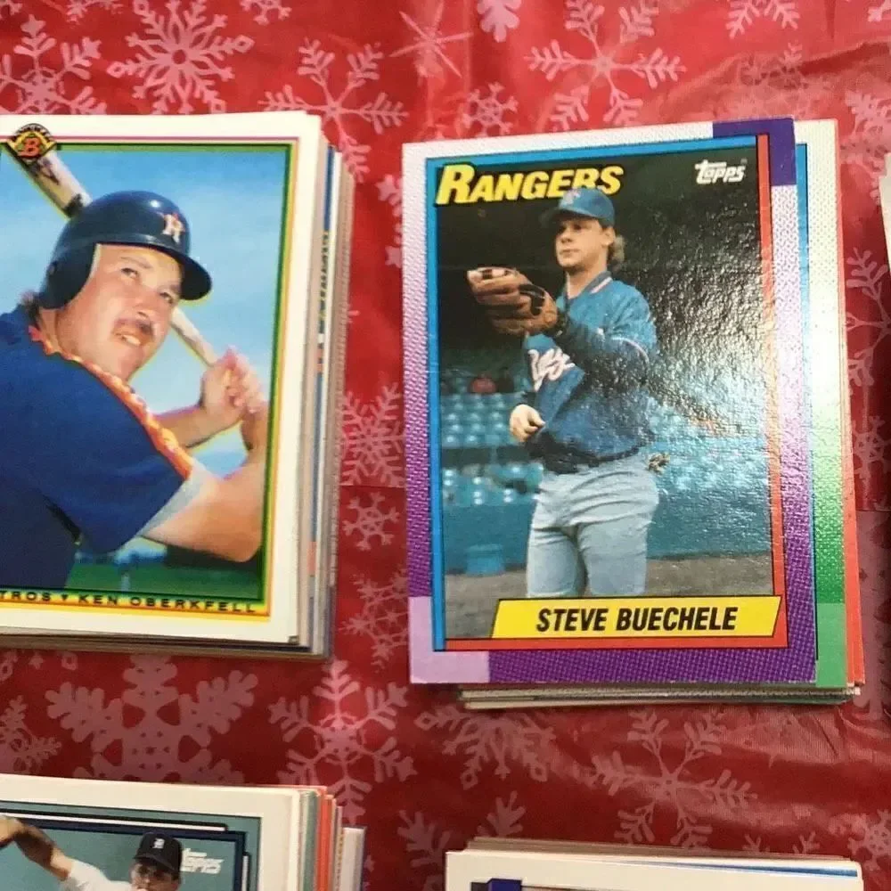 Baseball cards somewhere near 600 give or take a few